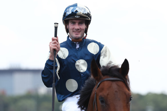 Tyler Schiller rode Spywire to victory at Rosehill last month.
