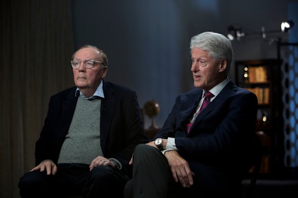King of co-authored books James Patterson with Bill Clinton – the pair co-authored a bestselling thriller in 2018.