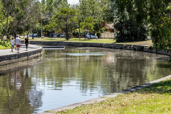 The canal, pictured in 2016,  is popular among walkers.