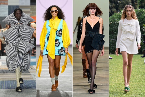 Bows at (from left) Jordan Dalah, Thomas Anderson (TAFE NSW Innovators), Rebecca Vallance, macgraw.