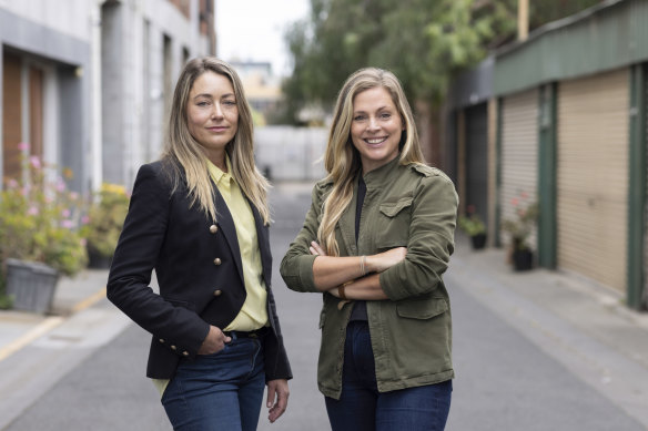 Mentorloop co-founders Heidi Holmes (left) and Lucy Lloyd.