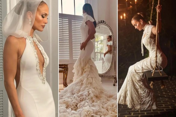 jennifer lopez wedding dress