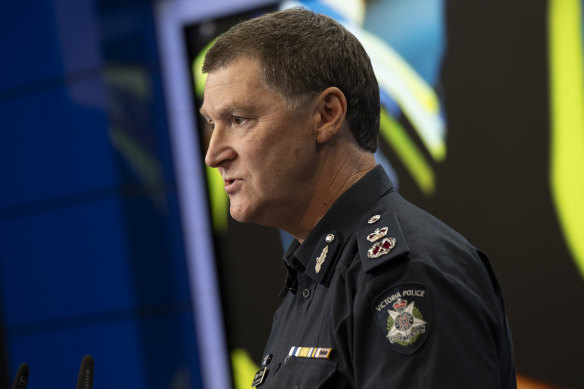 Victoria Police Chief Commissioner Shane Patton.