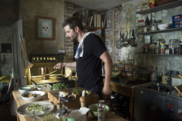 Bradley Cooper as destructive chef Adam Jones in Burnt.