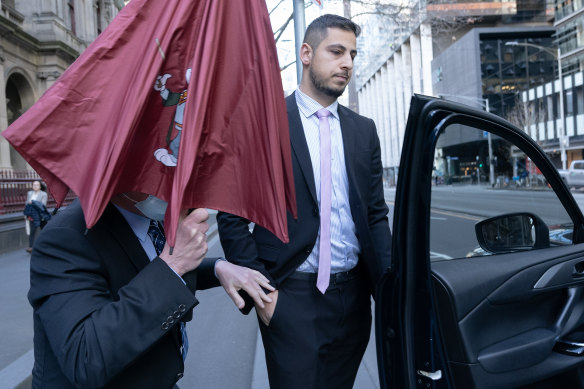 Gray leaving the Supreme Court last week.