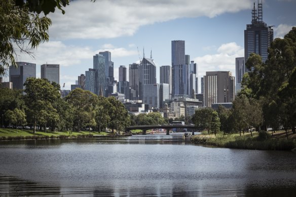 Melbourne’s skyline, where the high-end towers are the most sought-after.