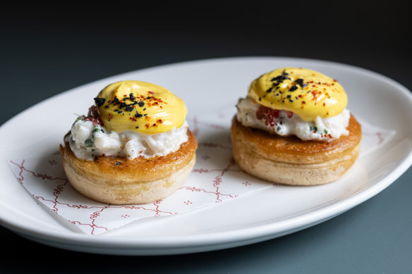  Spanner crab crumpets.