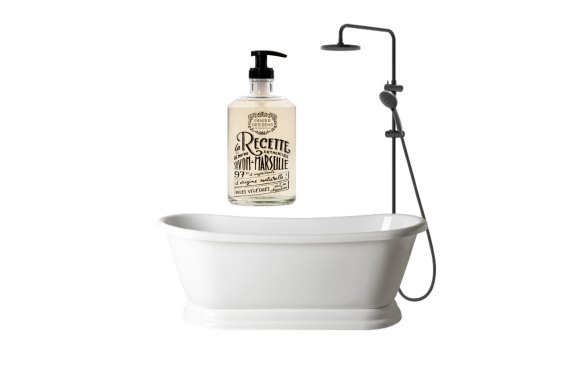 “Saboma” bath; Liquid soap; “Wairere” shower system.