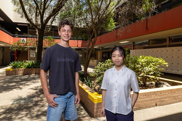 Carlingford High School students Alexander Holodenko and Lina Tran received top band results for extension 2 mathematics in the HSC.