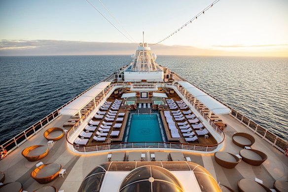The ship’s Pool Deck.