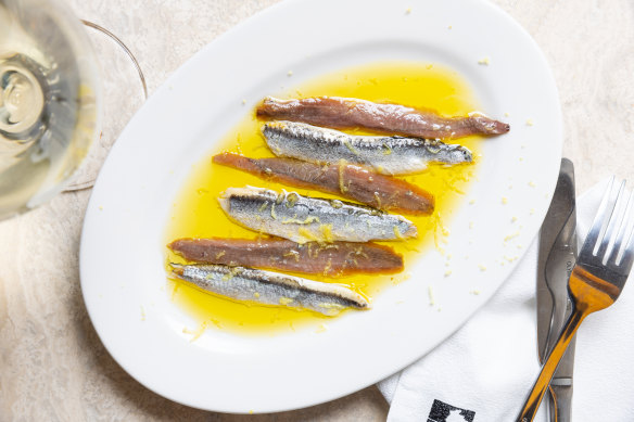 Go-to dish: Matrimonio (white and red anchovies).