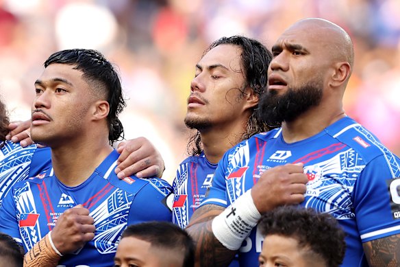 Brian To’o, Jarome Luai and Junior Paulo will represent Samoa.