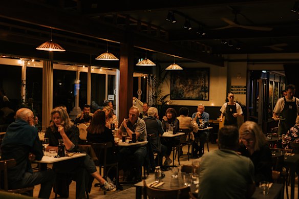 The Denmark Hotel’s dining room.