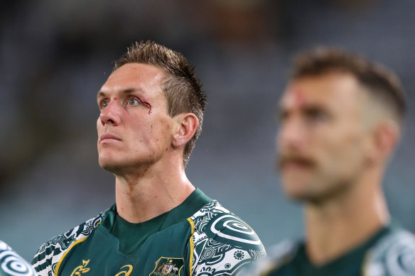 Dane Haylett-Petty after Australia’s Bledisloe Cup loss in Sydney last year. 