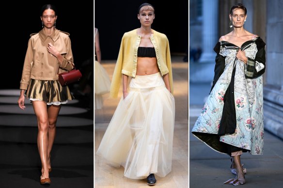Joseph Altuzarra’s Prada-pretty collection and New York Fashion Week flew under the radar; Molly Goddard’s perfect skirts at London Fashion Week; Erdem’s textile tribute to the late Deborah, Duchess of Devonshire.