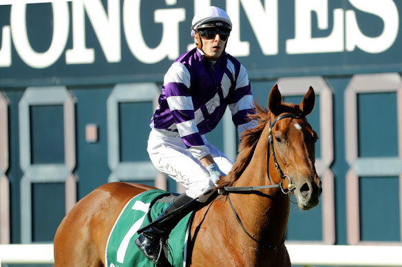Koby Jennings returns on Overriding after winning at Randwick last month.