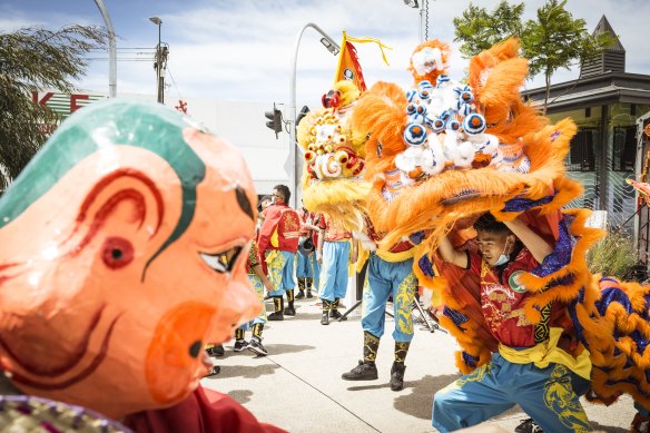 Lion Dance at the St Albans Lunar New Year Festival.