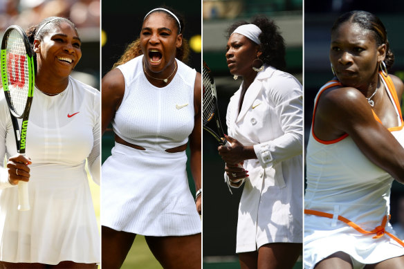 Serena Williams has worn some of the most creative white outfits at Wimbledon.