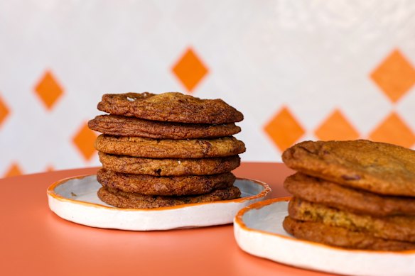 Nutella swirl and dark chocolate and smoked sea salt cookies. 