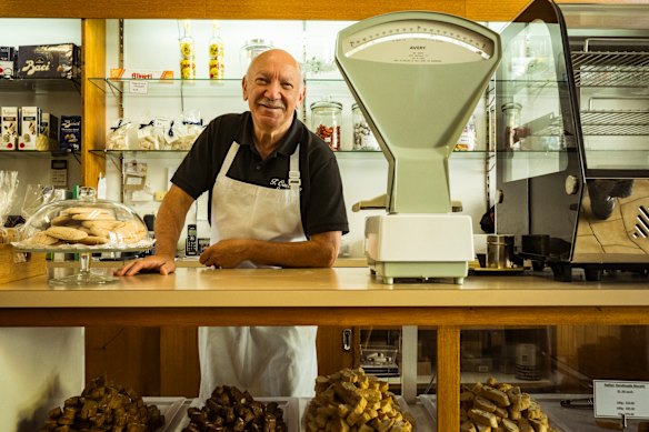 T. Cavallaro and Sons owner Tony Cavallaro at the Footscray shop.