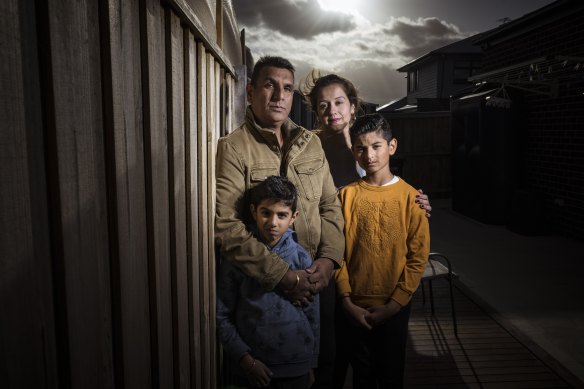 Fraser Rise’s Rajarsh Saini with wife Shaninder Kaur and children Sanav Saini, 7, and Jahan Saini, 9.