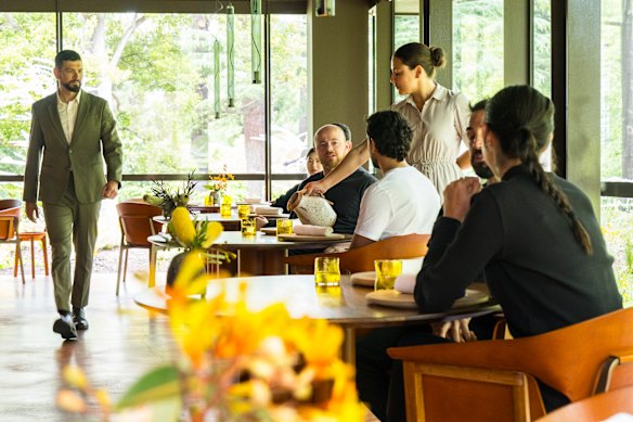 East Melbourne’s Fitzroy Gardens are part of the room at Yiaga.