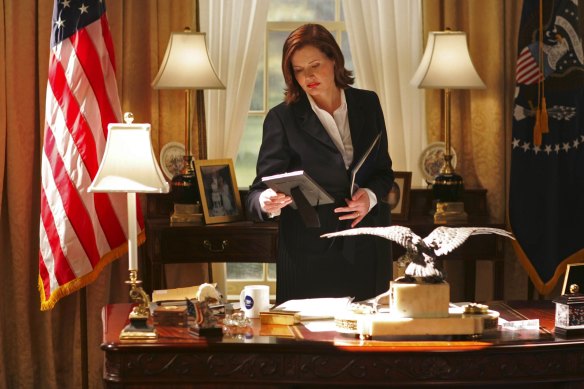 Geena Davis as Mackenzie Allen in Commander in Chief.
