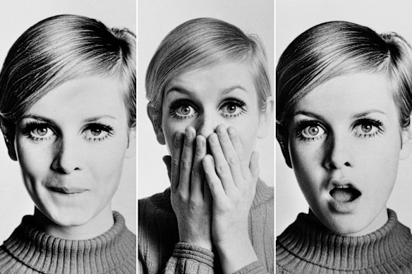 The many faces of Twiggy, who was born Lesley Hornby.