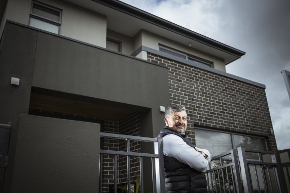 Serdar Yilmaz is moving from his Pascoe Vale townhouse to a larger home in Greenvale.
