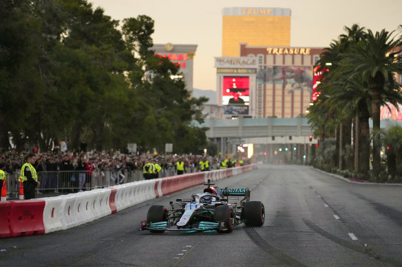 The famed Las Vegas Strip will host a Formula One race this weekend.