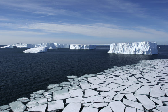 The Ross Sea and its jigsaw of ice.