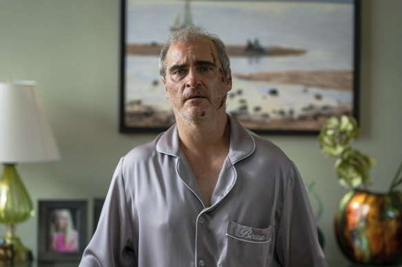 Joaquin Phoenix in a scene from “Beau is Afraid.”