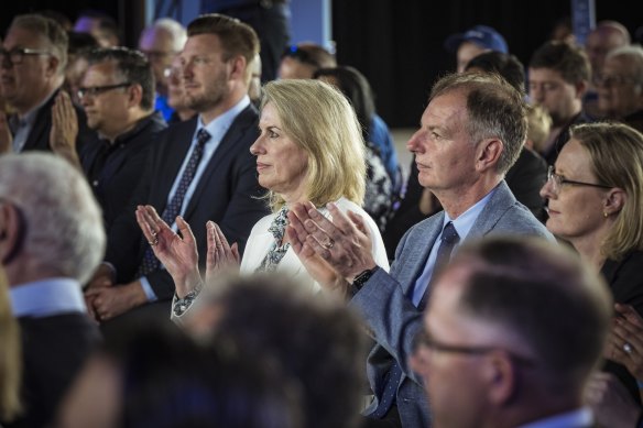 Health spokeswoman Georgie Crozier at the Liberal Party’s campaign launch this month.