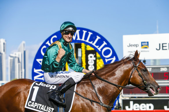 Capitalist after winning the 2016 Magic Millions Classic