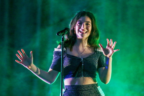 Lorde at the Sydney Opera House in 2017.