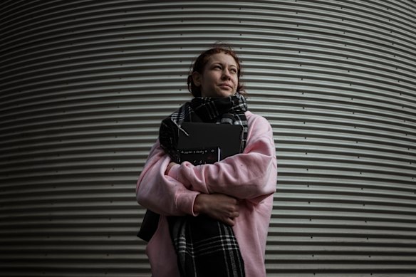 Annie Leutenmayr, 19, slept rough during school.