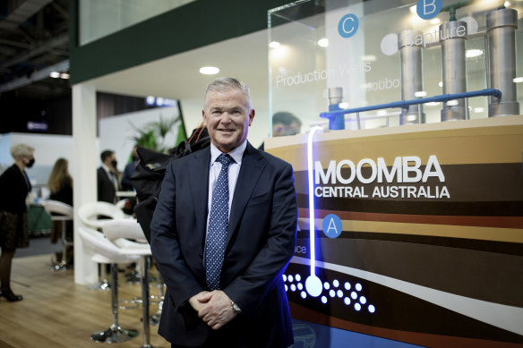 Santos CEO Kevin Gallagher controversially showcased the Moomba CCS project at COP26 last year.
