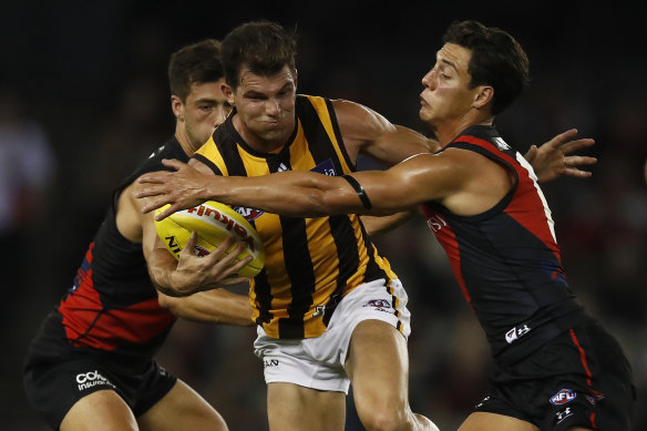 Hawthorn’s Jaeger O’Meara. The Hawks will have salary cap space to play with in 2022.
