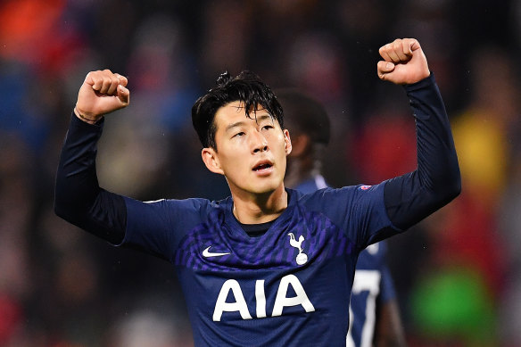 Son Heung-min scored twice for Tottenham.