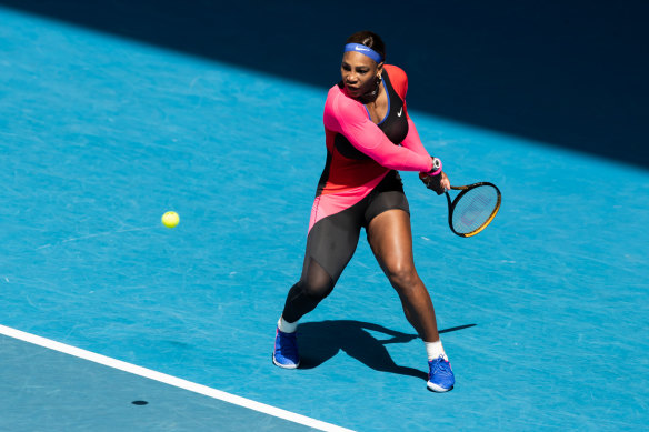 Serena Williams overcame Aryna Sabalenka in the fourth round on Sunday.
