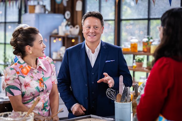 Rachel on the upcoming Great Australian Bake Off with fellow judge Darren Purchese.