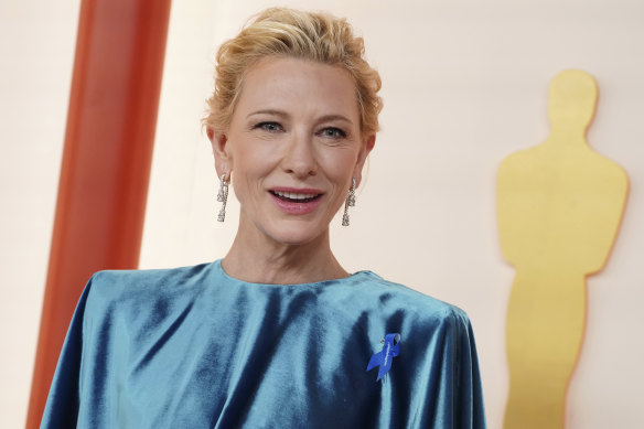 Cate Blanchett at the 2023 Oscars.