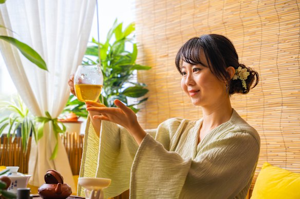 Tea pouring and ceremony.