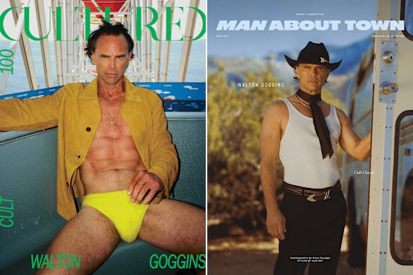 Cover star: character actor Walton Goggins is in unfamiliar territory.