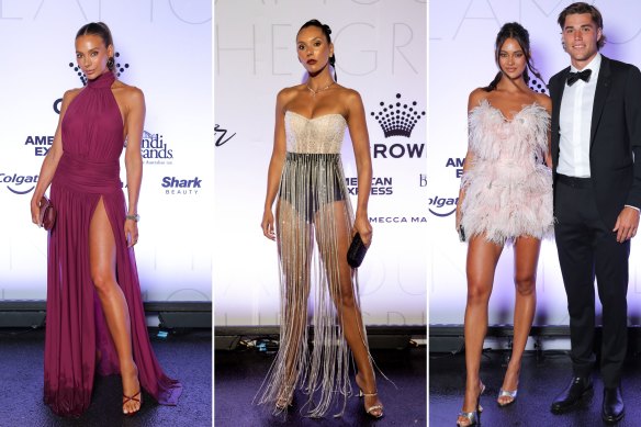 Nadia Bartel, Eleanor Baillieu, Paris Bishop and Sam Durham attend Glamour on The Grid, presented by Crown.