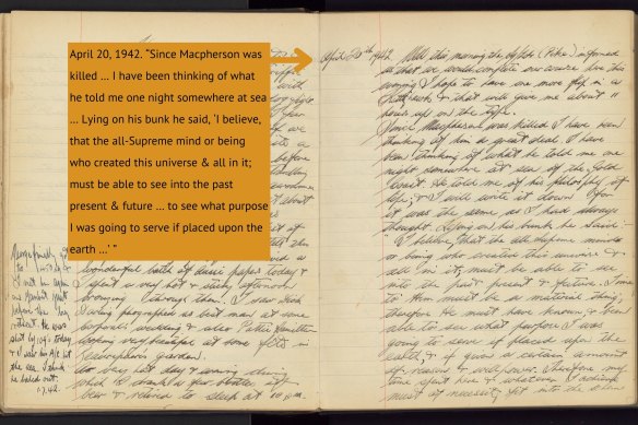 When Ethne Rodgers started transcribing the wartime letters of Garth Clabburn, she says it was “like he told me everything”.