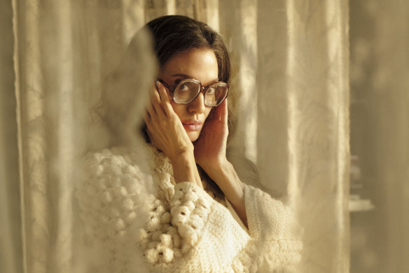 “I don’t think I’ve ever been more nervous in my life than my first day singing on set,” says Angelina Jolie.