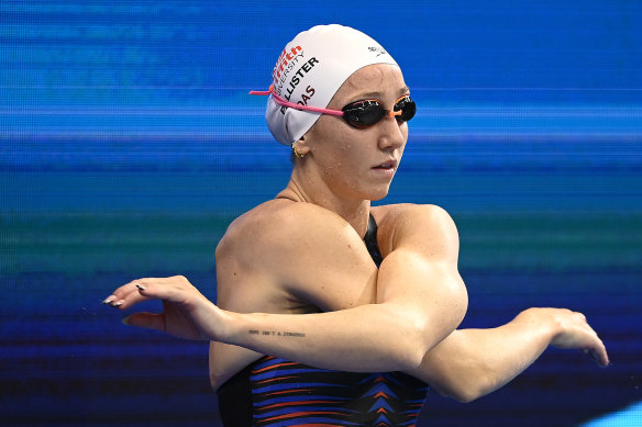 Lani Pallister won the 800m freestyle at the Australian titles in Adelaide.