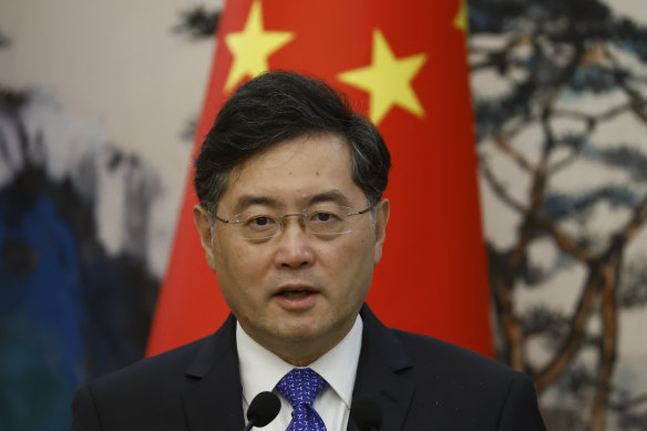 Chinese Foreign Minister Qin Gang.