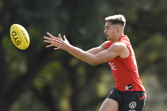 Sydney youngster Elijah Taylor is the subject of 'very serious' allegations, according to the Swans.  